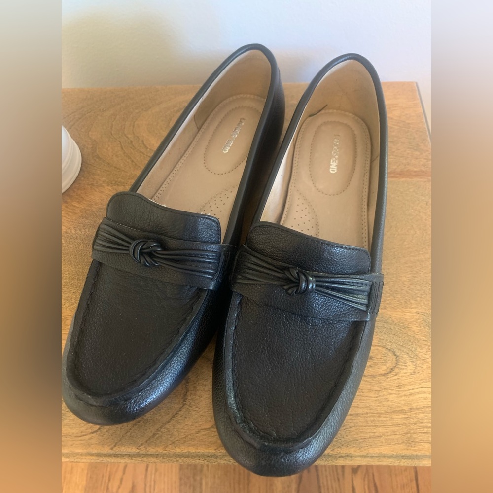 Lands End Women's Comfort Suede Leather Slip on Loafer Shoes (Size 9)